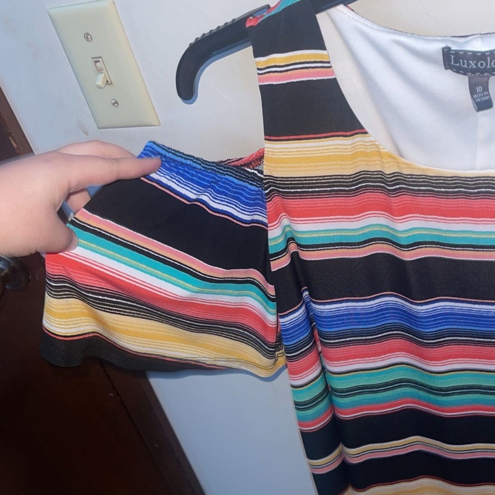 Stripped off the shoulder Luxology Dress